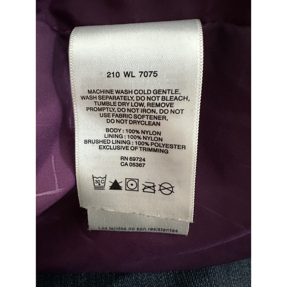 Columbia Omni Tech Jacket Women Sz M Purple Plaid No Liner Waterproof Shell Only - Picture 12 of 13